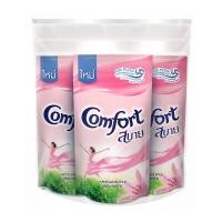 ราคา ปรับผ้านุ่ม คอมฟอร์ท รุ่น สูตรมาตรฐาน สีชมพู กลิ่นดอกไม้หอมยามเช้าขนาด 500 มล. (แพ็ค 3 ถุง) (Y048086)