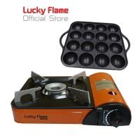 ราคา เตาแก๊สกระป๋องและกระทะหลุม Lucky Flame รุ่น LF-90PL+ST (Y051757)