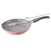 ราคา Lucky Flame Chef Topf กระทะกลมเคลือบเซรามิค ทำอาหารไม่ใช้น้ำมัน ขนาด 26 ซม. รุ่น CAR-26F