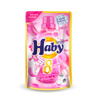 ราคา Haby ฮาบี้ น้ำยาซักผ้าสูตรเข้มข้น+ปรับผ้านุ่ม อัลตรา 8 สปาร์คกิ้งฮาร์ท ชมพู 420 ml (Y075193)