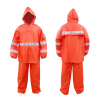ราคา ชุดกันฝนสีส้ม เสื้อ-กางเกง มีแถบสะท้อนแสง (Y075257)