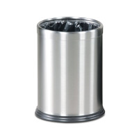 ราคา รับเบอร์เมด ถังขยะสแตนเลสแบบ 2 ชั้น สีเงิน ขนาด 13.2 ลิตร (Y078017)