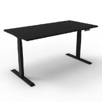 ราคา Ergotrend โต๊ะเพื่อสุขภาพเออร์โกเทรน Sit 2 Stand GEN2A (Dual motor) ขนาด 150x75cm ขาสีดำ topไม้PBสีดำ (Y080771)