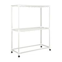 ราคา ราวตากผ้า 8 เส้น มีล้อ INDEX LIVING MALL รุ่นไททัน - สีเงิน/ขาว (Y082619)