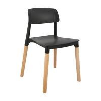 ราคา เก้าอี้พลาสติก INDEX LIVING MALL รุ่นลูเซีย - สีดำ/สีธรรมชาติ (Y082609)