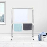 ราคา ราวตากผ้าแสตนเลส INDEX LIVING MALL รุ่นมินิไจแอนท์ - สีเทา (Y082707)