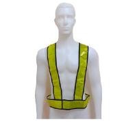 ราคา เสื้อสะท้อนเเสง เเบบสายไขว้ เส้นเดี่ยวกว้าง 3นิ้ว เสื้อกั๊กจราจร ชาเก้ สีเขียวสะท้อนแสง XL ตัว เสื้อจราจร เสื้อเซฟตี้ เสื้อกั๊กตำรวจ (Y083043)