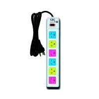 ราคา รางปลั๊กไฟ มอก. Colorful 6ช่อง 3เมตร CSC AS561MC-3m (Y083756)