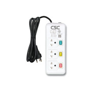 ราคา รางปลั๊กไฟ มอก. ColorSwitch 3ช่อง 3สวิตช์ 3เมตร CSC AS133CS-3m (Y083773)