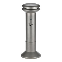 ราคา ที่เขี่ยบุหรี่แบบตั้งพื้น ดีไซน์เรียบหรู สีเงินคลาสสิค ความจุสูงพิเศษ Rubbermaid FG9W3400ATPWTR (Y084924)