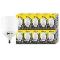 ราคา หลอดไฟ LED T-BULB แสงขาว ขั้ว E27 RICH Lucky 35W แพ็ค 10 หลอด (Y087539)