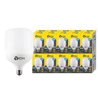 ราคา หลอดไฟ LED T-Bulb แสงขาว ขั้ว E27 RICH Lucky 55W แพ็ค 10 หลอด (Y087540)
