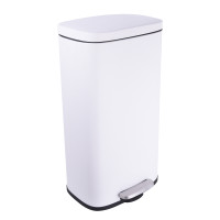 ราคา ถังขยะสแตนเลสสีขาว(soft closed) ขนาดความจุ 30 ลิตร COMBI WARE WBS007L30-WHT (Y088134)