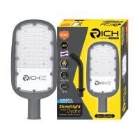 ราคา โคมไฟถนน LED 50W RICH โอเวท สีวอร์มไวท์ (Y088778)
