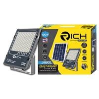 ราคา โึคมไฟสปอร์ตไลท์โซล่าเซลล์ LED 100W พร้อมแผงโซล่าเซลล์ RICH กันดั้ม แสงขาว (Y088868)