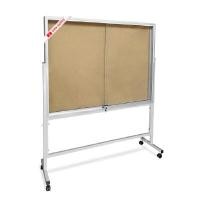 ราคา ตู้ติดประกาศไม้ก๊อก แบบขาตั้งล้อเลื่อน Siam Board OFMS0294 120×240 ซม. (Y089101)