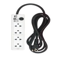 ราคา รางปลั๊กไฟ 4 ช่อง 3 เมตร 3500W 16A P404-1 ยูนิค สีดำ-ขาว (Y089666)
