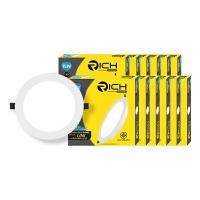ราคา ดาวน์ไลท์ RICH พาแนลฝังฝ้า LED 15W หน้ากลม แพ็ค 10 ยูนิ แสงขาว แพ็ค 10 หลอด (Y089862)