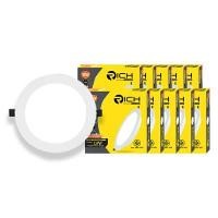 ราคา ดาวน์ไลท์พาแนล LED 9W หน้ากลม RICH ยูนิ แสงวอร์มไวท์ แพ็ค 10 หลอด (Y090191)