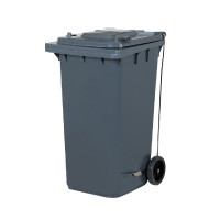 ราคา ถังขยะเทศบาลสีเทามีฝาปิด COMBI WARE ที่เหยียบอยู่ด้านข้าง ขนาด 240 ลิตร (Y090299)
