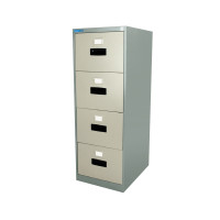 ราคา ตู้เอกสาร 4 ลิ้นชัก SMARTFORM ระบบ Anti-tilt FC-744 สีเทากลางสลับเทาอ่อน (Y090907)