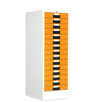 ราคา ตู้เก็บแบบฟอร์ม 15 ลิ้นชัก SMARTFORM รุ่น MD-15 สีขาวสลับส้ม (Y090956)