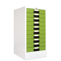 ราคา ตู้เก็บแบบฟอร์ม 10 ลิ้นชัก SMARTFORM MD-10 สีขาวสลับเขียว (Y090959)
