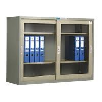 ราคา ตู้บานเลื่อนกระจก 4 ฟุต (มอก.) SMARTFORM SD-024T สีเทากลางสลับเทาอ่อน (Y090985)