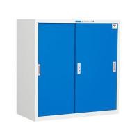 ราคา ตู้บานเลื่อนทึบ 3 ฟุต (มอก.) SD-013T SMARTFORM สีขาวสลับน้ำเงิน (Y090992)