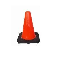 ราคา กรวยจราจรขนาด ไม่คาดแถบ พร้อมยางเพิ่มน้ำหนัก ร้านไทยจราจร สีส้ม ความสูง 30 Cm. ฐานกว้าง 22×22 Cm. (Y092084)