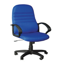 ราคา Taiyoเก้าอี้สำนักงานพนักพิงสูง มีท้าวแขนปรับระดับได้ ไทโย CA 222A สีดำ-น้ำเงิน ตัว (Y092300)