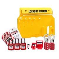 ราคา LOTO LOCK ตู้แขวน พร้อมอุปกรณ์ล็อคระบบไฟฟ้าเบื้องต้น LT-Group2 สำหรับช่างไฟฟ้า แม่กุญแจ ก้ามปูล็อค อุปกรณ์ล็อคเบรคเกอร์ ป้ายแท็ก ตู้เเขวนสีเหลือง 5ช่อง พร้อมช่องเสียบป้ายเเท็ก (Y094625)