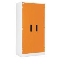 ราคา ตู้เสื้อผ้ามีคั่นกลาง 2 บานเปิดแยก ไทโย LK-903 สีWHOขาวสลับส้ม (Y095484)