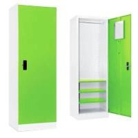 ราคา ตู้เสื้อผ้าบานเดี่ยว มี 3 แผ่นชั้น ไทโย WD72SR-63 สีขาวสลับเขียว (Y095601)