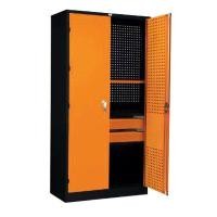 ราคา ตู้เก็บเครื่องมือช่าง 2 บานเปิดสูง ไทโย MCB72D สีดำ-ส้ม (Y095814)