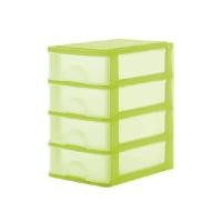 ราคา กล่องลิ้นชักเอนกประสงค์ขนาดเล็ก 4 ชั้น DKW HH-430/4 (สีเขียว) (Y095982)