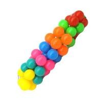 ราคา ชุดลูกบอลพาสติก สีสด ถุงตาข่าย 50 ลูก คละสี (Y096573)