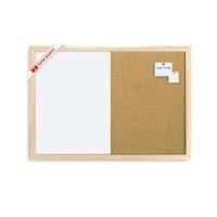 ราคา กระดานไวท์บอร์ด ผสม บอร์ดไม้ก๊อก Siam Board OFMS0341 ขนาด 120x240 ซม. กรอบ PVC ลายไม้ (Y096843)