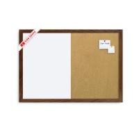 ราคา กระดานไวท์บอร์ด ผสม บอร์ดไม้ก๊อก Siam Board OFMS0343 ขนาด 90x120 ซม. กรอบ PVC ลายไม้ (Y096845)