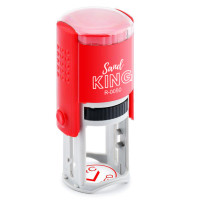 ราคา ตรายางหมึกในตัว แท่นเปล่าไม่มียางและหมึก แซนด์คิง สีแดง เส้นผ่านศูนย์กลาง 45 mm ชิ้น (Y098306)