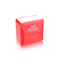 ราคา ตรายางหมึกในตัว แท่นเปล่าไม่มียางและหมึก แซนด์คิง สีแดง 38 x 14 mm 1 ชิ้น (Y098405)