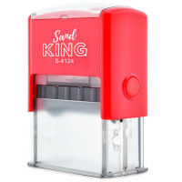 ราคา ตรายางหมึกในตัว แท่นเปล่าไม่มียางและหมึก แซนด์คิง สีแดง 41 x 24 mm ชิ้น (Y098409)