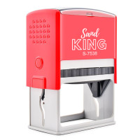 ราคา ตรายางหมึกในตัว แท่นเปล่าไม่มียางและหมึก แซนด์คิง สีแดง 75 x 38 mm ชิ้น (Y098417)