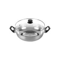 ราคา หม้อสแตนเลส หม้ออเนกประสงค์ พร้อมฝาแก้วทนความร้อน 28Cm. BK1 COCOGU สีเงิน (Y098635)