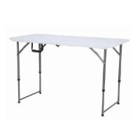 ราคา โต๊ะพับปรับความสูง ขนาด 120 ซม. INDEX LIVING MALL รุ่นไททัน สีขาว/เทา (YA00191)