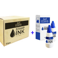 ราคา หมึกเติมตรายาง Sandking 12 แถม 2 แซนด์คิง สีน้ำเงิน 28 ml (YA00259)