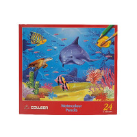 ราคา สีไม้ระบายน้ำ 24 ด้าม 24 สี Colleen รุ่น CAP-924 (YA01747)