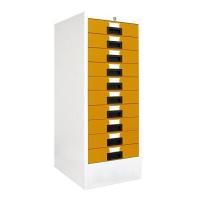 ราคา ตู้เก็บแบบฟอร์ม 10 ลิ้นชัก SMARTFORM MD-10 สีขาวสลับส้ม ตู้ (YA01900)