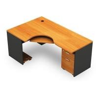 ราคา ชุดโต๊ะทำงานผู้บริหารระดับสูง โม-เทค 2GD1812R R/L สีเชอรี่-เทาเข้ม (YA02705)