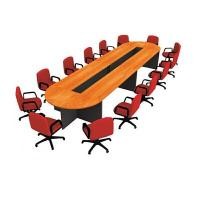 ราคา ชุดโต๊ะประชุมทรงโค้ง 14-18 ที่นั่ง โม-เทค 2CFC57 สีเชอร์รี่สลับเทาเข้ม (YA02717)